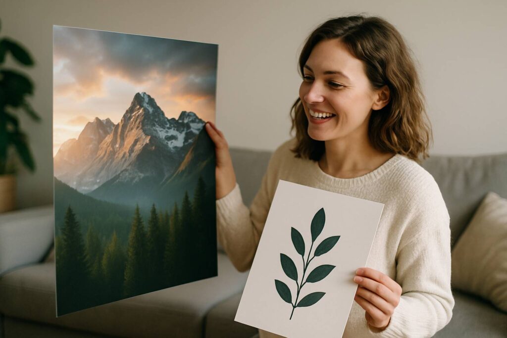 Poster XXL ou poster minimaliste : lequel choisir ?