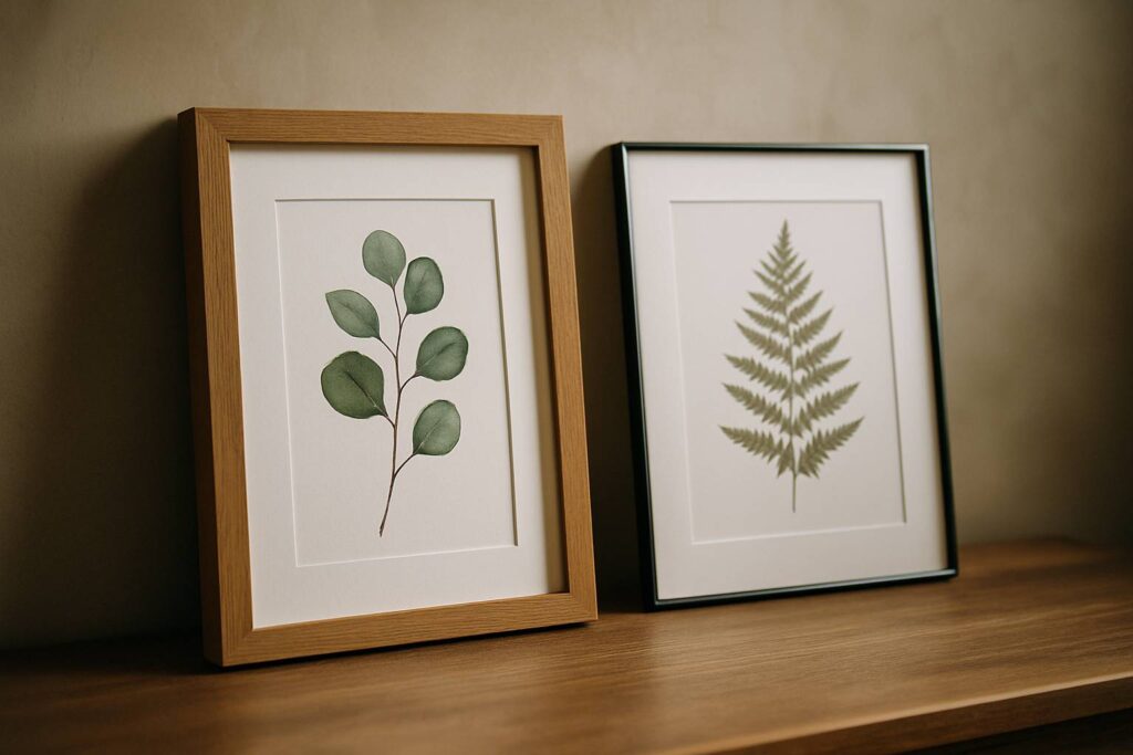 Comparatif déco murale : cadres en bois vs cadres métalliques, lequel vous correspond ?